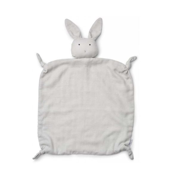 Liewood Agnete Knuffeldoekje - 35x35 cm. - Rabbit Dumbo Grey