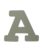 BamBam Houten Letters - A - - Grijs