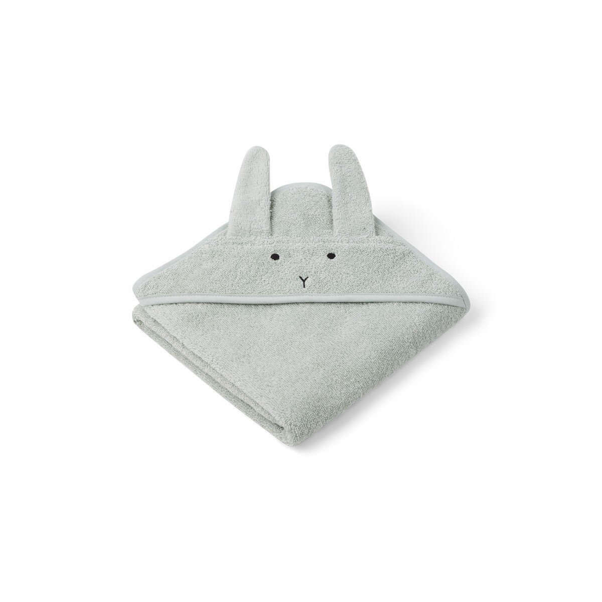 Liewood Albert Badcape - 70x70 cm. - Rabbit Dusty Mint