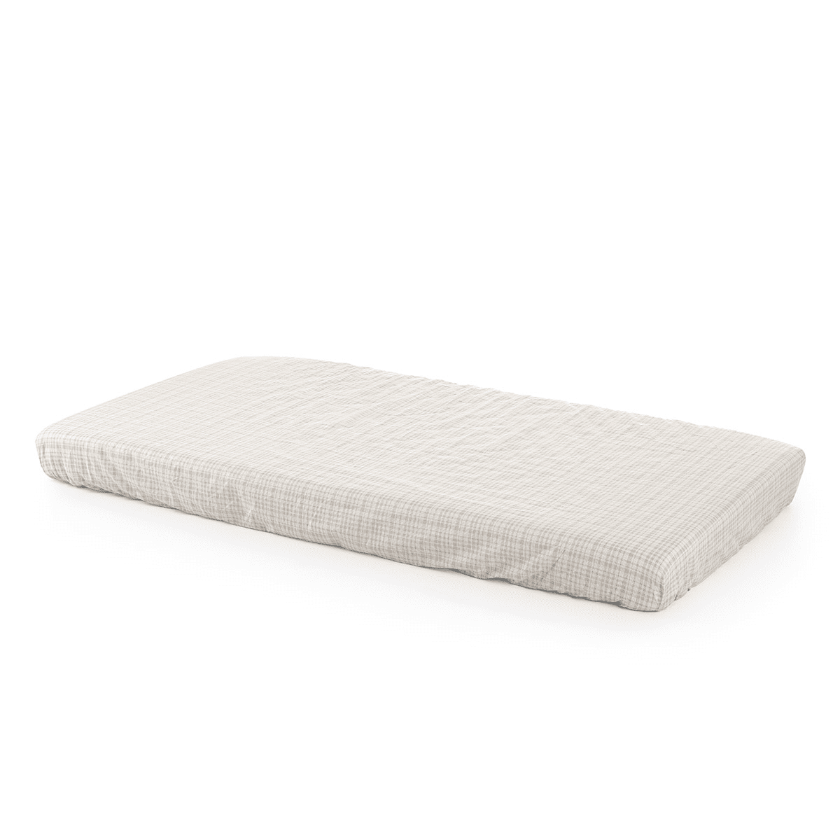 Stokke® Home™ Bed Hoeslaken (2 stuks) - 132x70 cm. - White/Beige Checks