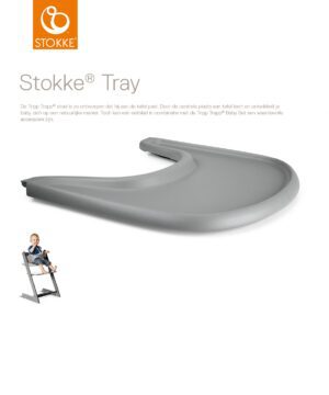 Stokke® Tripp Trapp® Tray Tafelblad - Storm Grey