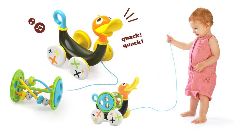 Yookidoo Baby Trekspeeltje met Fluitende Eend voor volop Speelplezier
