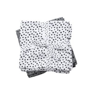 Done by Deer Swaddle 2-Pack Happy Dots - Grey