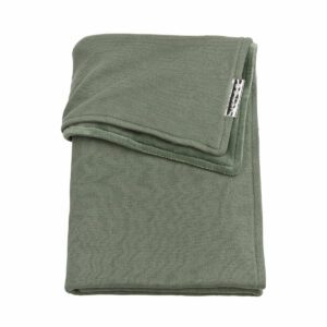 Meyco Knit Basic Velvet Ledikantdeken - 100x150 cm. - 100x150 - Forest Green