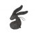 Mies & Co Speendoekje Snuggle Bunny - 28 cm. - Soft Grey
