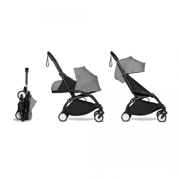 Babyzen YOYO2 Compleet Kinderwagen Met 0+ Newborn Pack - Black Frame - Grey