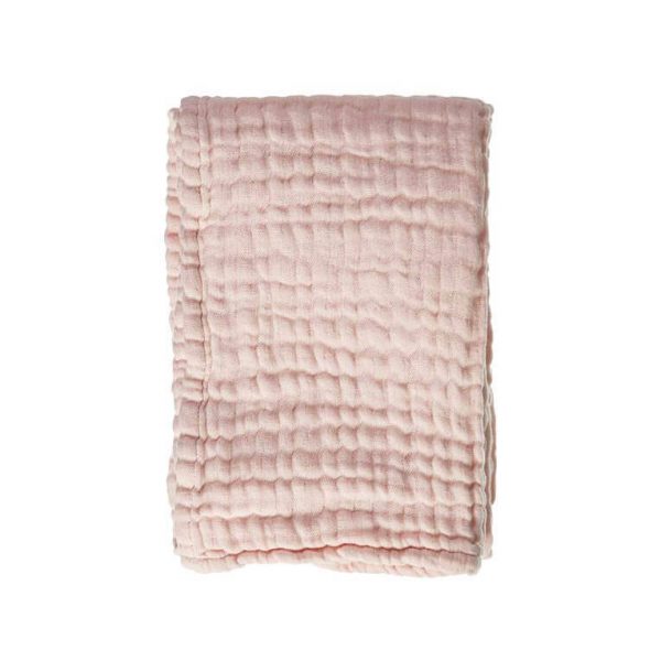 Mies & Co Mousseline Wiegdeken 70x100 - Soft Pink