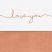 Jollein Laken Love You - 75x100 cm. - Caramel