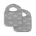 Jollein Slab Waterproof 2-Pack - 37 cm. - Rainbow Grey