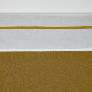 Meyco Wieglaken Wit met Bies - 75x100 cm. - 75x100 - Honey Gold