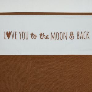 Meyco Ledikantlaken Love You To The Moon & Back 100x150 cm. - 100x150 - Camel