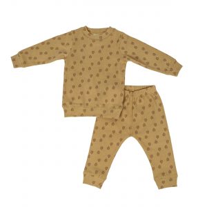 Lodger Pyjama Print Rib - Honey - 68