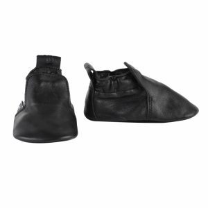 Lodger Stepper Leren Slofjes - Black - 3-6mnd