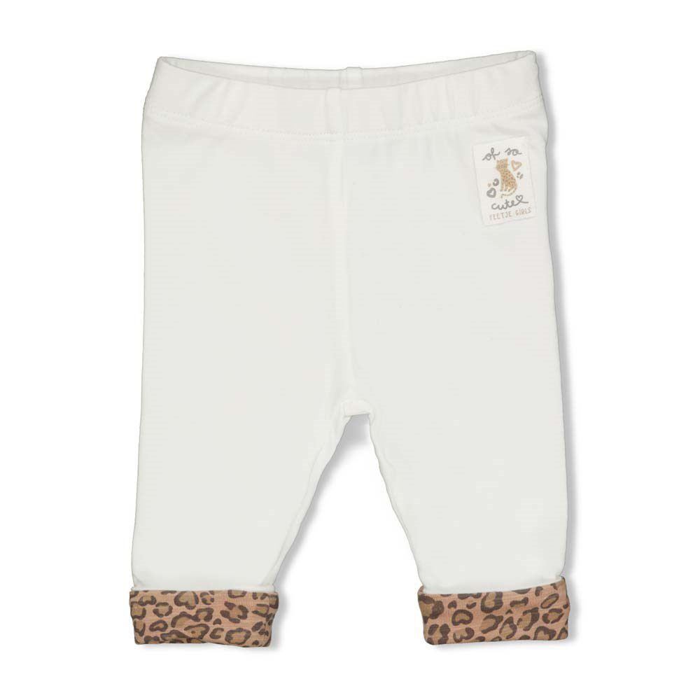 Feetje Zomer Legging - Panther Cutie - OffWhite, Maat: 80