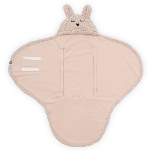 Jollein Wikkeldeken Bunny - 100x105 cm. - Pale Pink