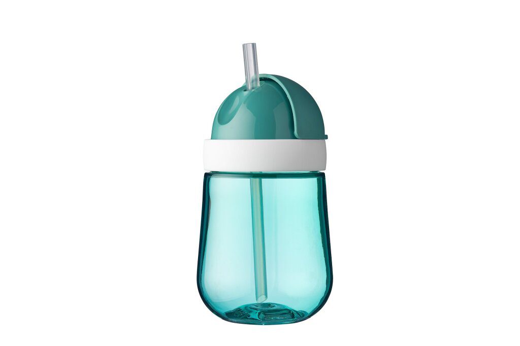 Mepal Mio – Rietjesbeker 300 ml – gegarandeerd lekvrij – Deep turquoise – ideaal voor onderweg – drinkbeker kinderen