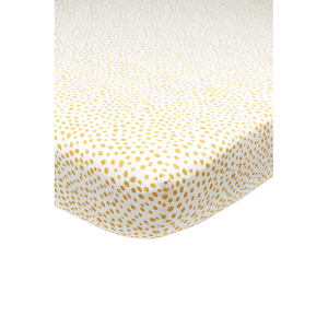 Meyco Jersey Hoeslaken Wieg - 40x80/90 cm. - Cheetah Honey Gold