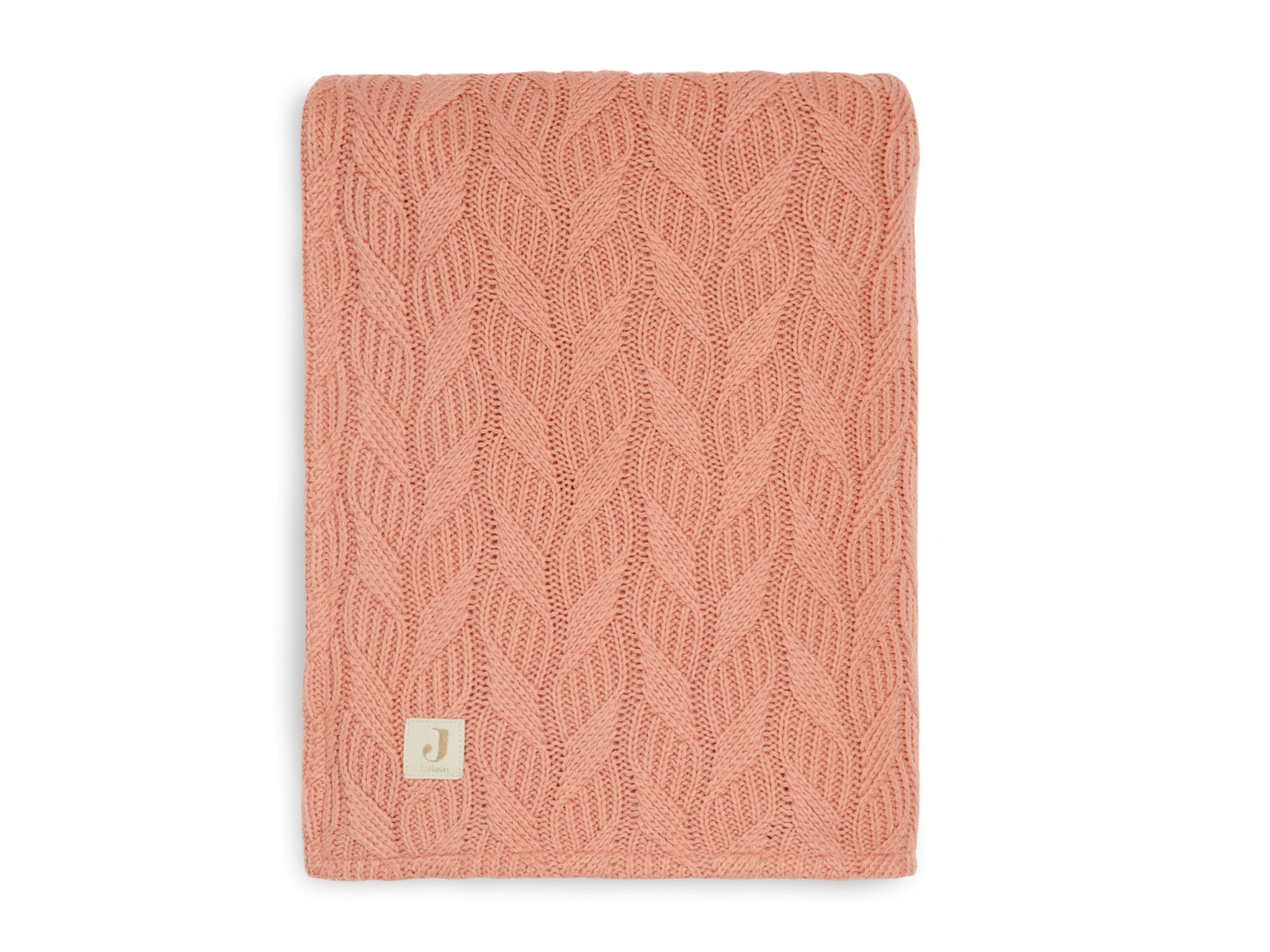 coupon halsband Dader Jollein Deken Spring Knit Coral Fleece - 75x100 cm. online kopen - Baby  Plus - Babywinkel