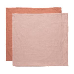 bébé-jou Hydrofiele Doek 2 Stuks - 70x70 cm. - Pure Cotton Pink