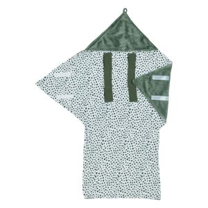Meyco Fleece Wikkeldeken Cheetah - Forest Green