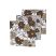 Meyco Hydrofiele Monddoekjes 3-Pack - 30x30 cm. - Vintage Flower Taupe