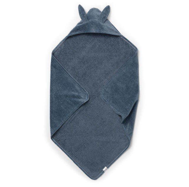 Elodie Details Badcape (handdoek) - 80x80 cm. - Tender Blue Bunny unisex