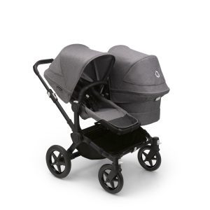 Bugaboo Donkey5 Duo Kinderwagen - Black/Grey Melange - Grey Melange