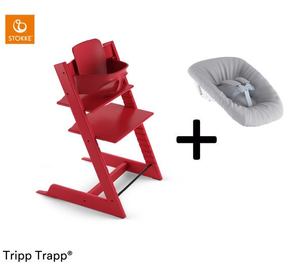 Stokke® Tripp Trapp® Compleet + Newborn Set™ - Warm Red