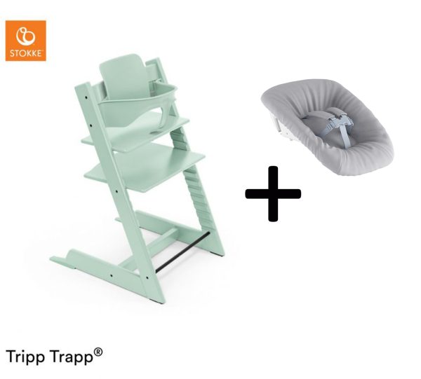 Stokke® Tripp Trapp® Compleet + Newborn Set™ - Soft Mint