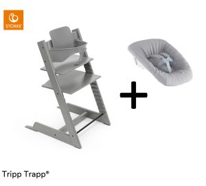 Stokke® Tripp Trapp® Compleet + Newborn Set™ - Storm Grey