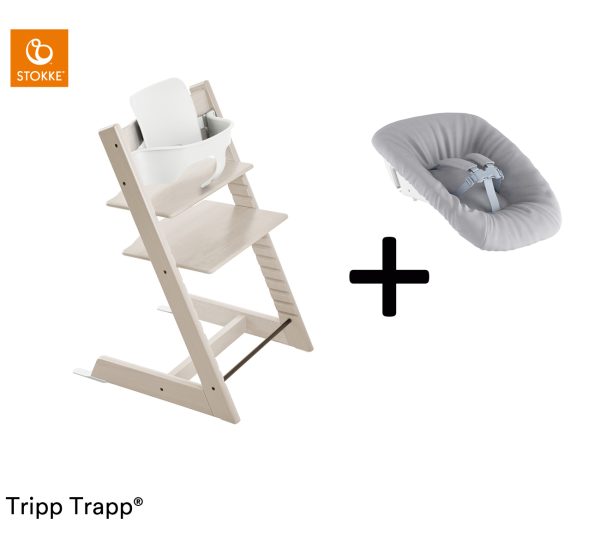 Stokke® Tripp Trapp® Compleet + Newborn Set™ - White Wash