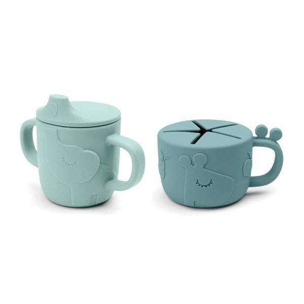 Done by Deer Peekaboo Tuit- en Snackbeker Deer Friends - Blue