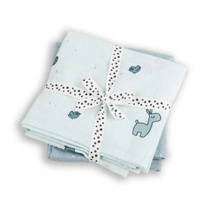 Done by Deer Swaddle 2-Pack Lalee - 120x120 cm. - Blue