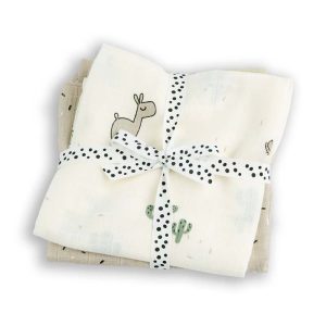Done by Deer Swaddle 2-Pack Lalee - 120x120 cm. - Sand