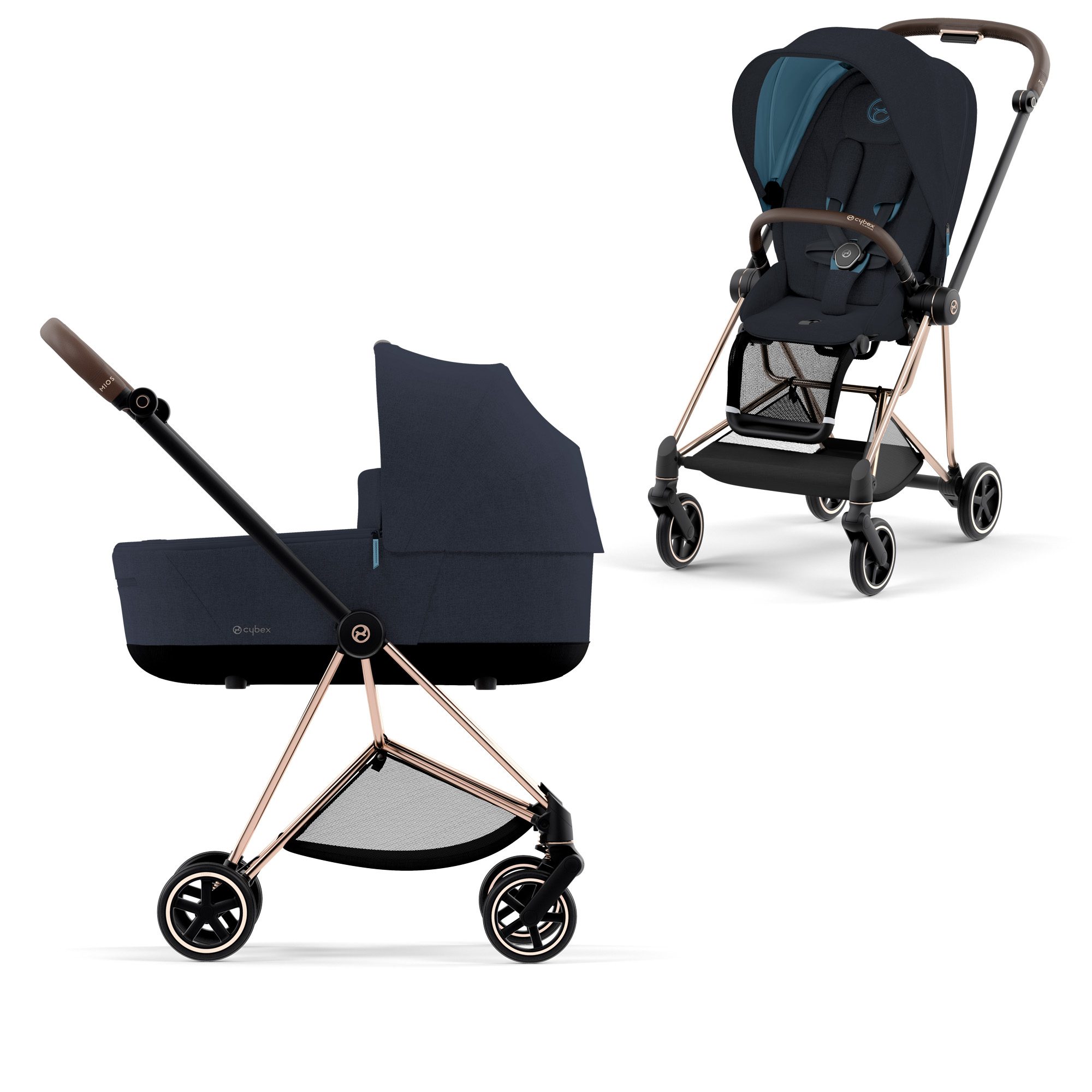 Cybex 4 Kinderwagen Compleet Plus - Rosegold Frame online kopen - Baby Plus - Babywinkel