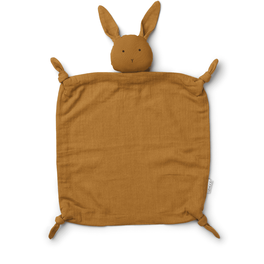 Liewood Agnete Knuffeldoekje - 35x35 cm. - Rabbit Golden Caramel