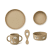 Liewood Vivi Siliconen Set - Dog/Oat Mix