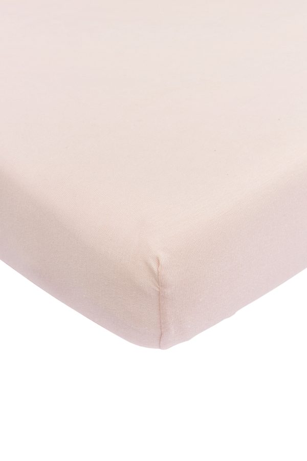 Meyco Jersey Hoeslaken Ledikant - 60x120 cm. - Soft Pink