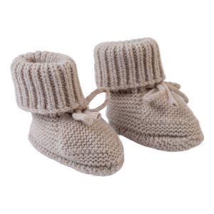 Lodger Slofjes Merinowol - Beige - 0-6M