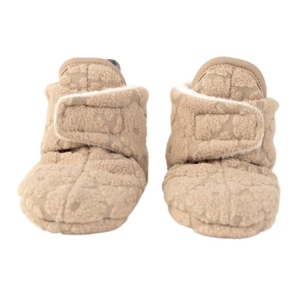 Lodger Slofjes Folklore Fleece - Beige - 3-6M