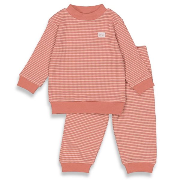 Feetje Pyjama Wafel Basis - Brique - 92