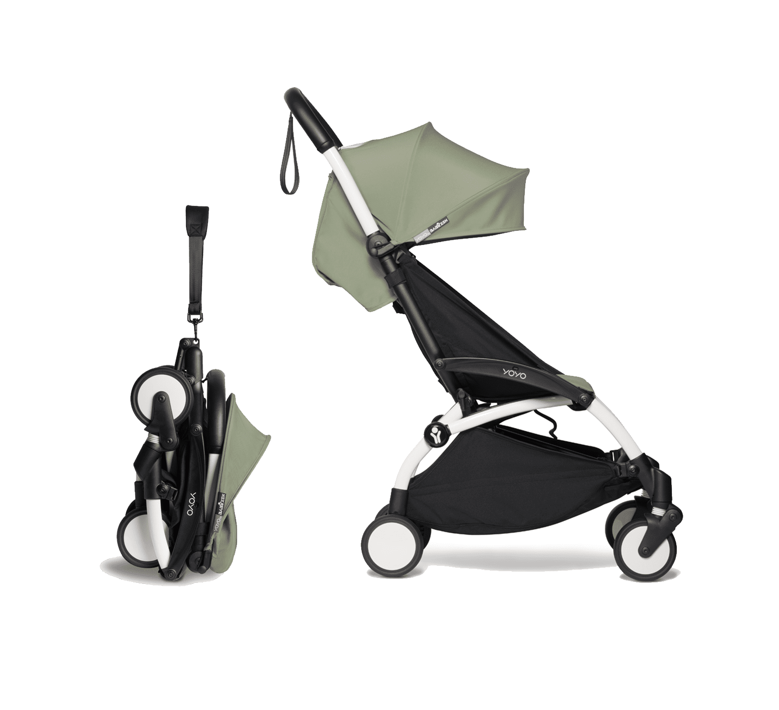 Babyzen YOYO2 Kinderwagen - White Frame - Olive