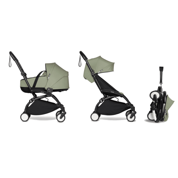Babyzen YOYO2 Compleet Kinderwagen Met Reiswieg - Black Frame - Olive