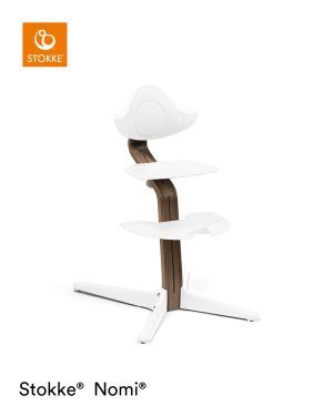 Stokke® Nomi® Kinderstoel - Walnut - White