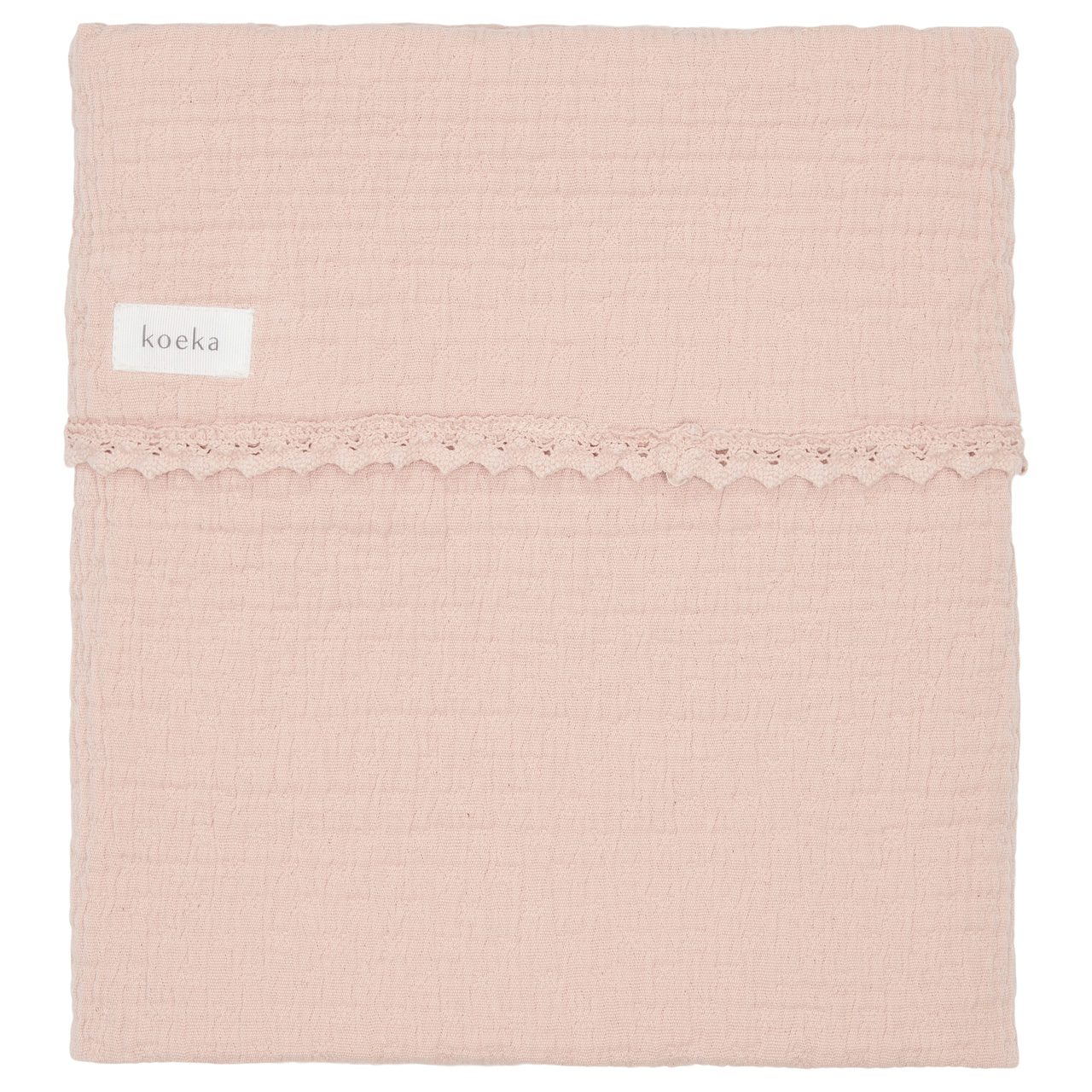 Koeka Wiegdeken Elba Lace - 75x100 cm. - Rosa Salt