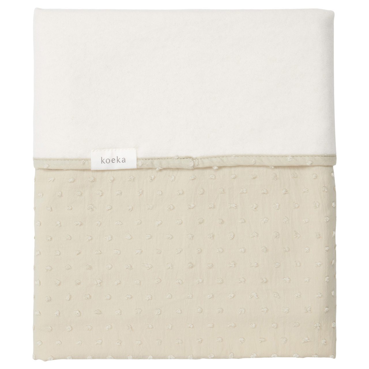 Koeka Wiegdeken Cotton Fleece Napa - 75x100 cm. - Sage