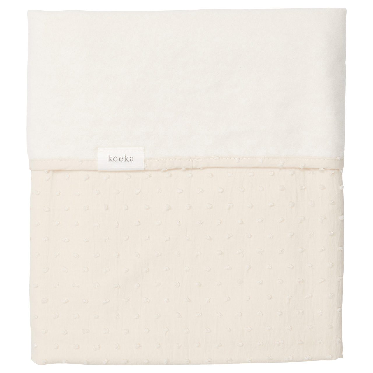 Koeka Ledikantdeken Cotton Fleece Napa - 100x150 cm. - Warm White