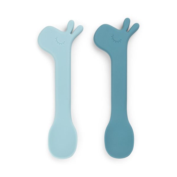 Done by Deer Siliconen Lepel 2-Pack - Lalee Blue