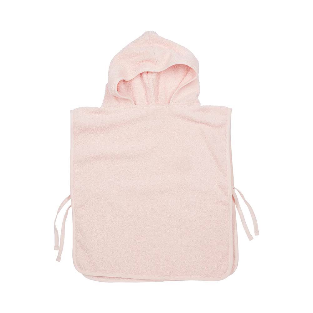 Meyco Baby Uni badponcho - badstof - soft pink - 1-3 jaar
