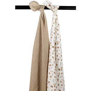 Meyco Hydrofiele Inbakerdoek 2-Pack - 120x120 cm. - Stains Sand